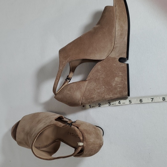VIA SPIGA suede peep toe platform size 11 - Picture 7 of 7